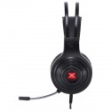 Fone De Ouvido Headset Gamer Lugh Led Vermelho Usb Com Microfone Flexivel - Gh300